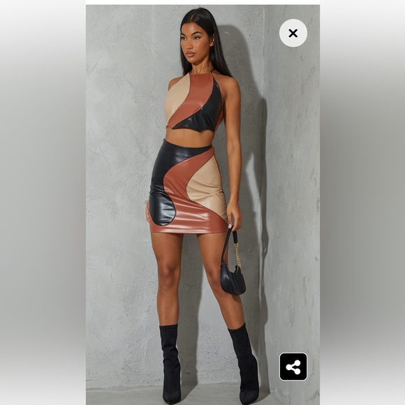 PrettyLittleThing Top and Skirt Set - Picture 4 of 5